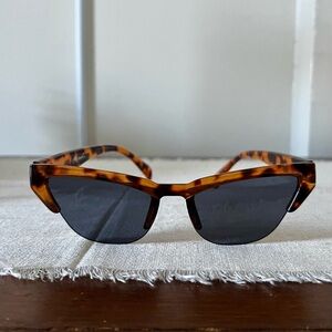 Tortoiseshell Cat Eye Women's Sunglasses - Dark Lens - free people